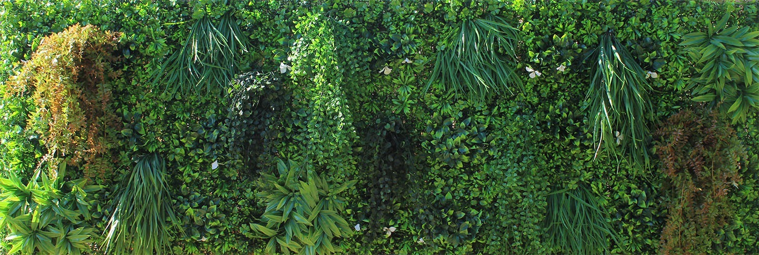 Mur végétaux artificiels pour intérieur et extérieur - Un jardin